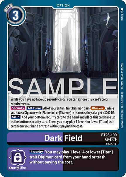 Dark Field, Timeless Bonds BT26-100 R