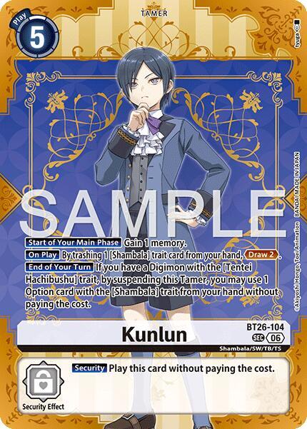 Kunlun, Timeless Bonds BT26-104 SEC