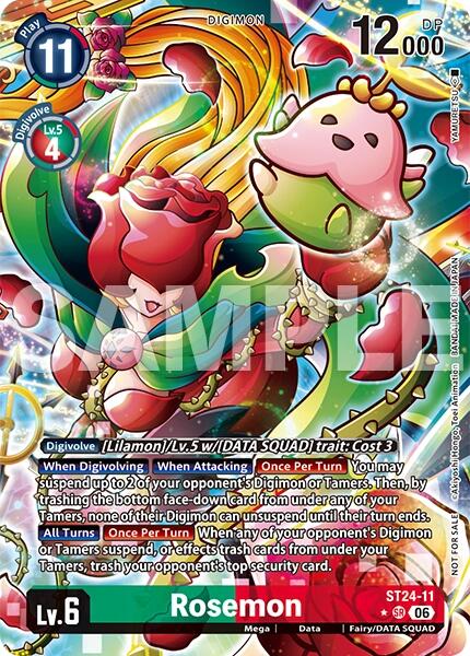 Rosemon (Timeless Bonds Release Event Winner), Timeless Bonds Release Event Cards ST24-11 SR