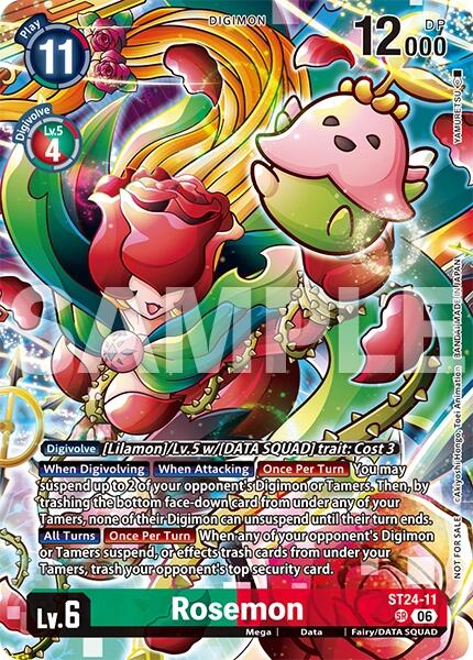 Rosemon (Timeless Bonds Release Event Participant), Timeless Bonds Release Event Cards ST24-11 SR