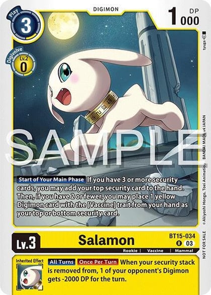 Salamon (Time Stranger Demo Deck), Digimon Demo Deck Exclusive Cards BT15-034 R