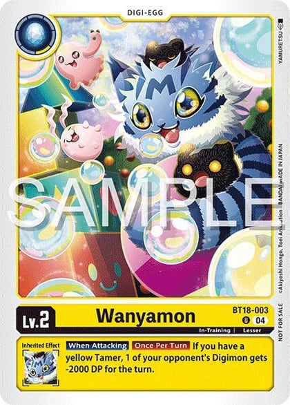 Wanyamon (Time Stranger Demo Deck), Digimon Demo Deck Exclusive Cards BT18-003 U