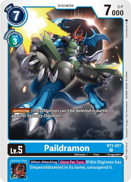 Paildramon (BT3-027) (NYCC 2023 Demo Deck), Digimon Demo Deck Exclusive Cards BT3-027 R