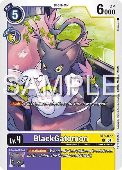 BlackGatomon (Time Stranger Demo Deck), Digimon Demo Deck Exclusive Cards BT8-077 U