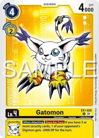 Gatomon (Time Stranger Demo Deck), Digimon Demo Deck Exclusive Cards EX1-026 U