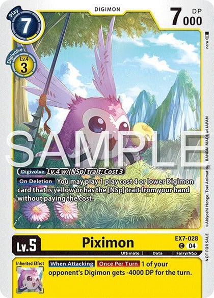 Piximon (Time Stranger Demo Deck), Digimon Demo Deck Exclusive Cards EX7-028 C
