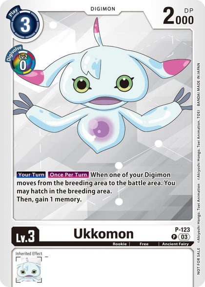 Ukkomon - P-123 (NYCC 2023 Demo Deck), Digimon Demo Deck Exclusive Cards P-123 P
