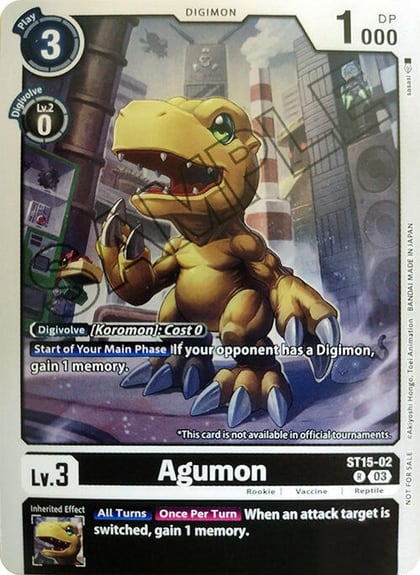 Agumon (Demo Deck Exclusive), Digimon Demo Deck Exclusive Cards ST15-02 R