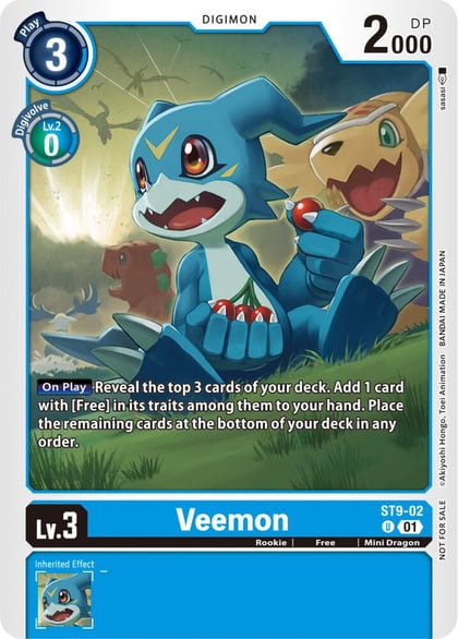 Veemon (ST9-02) (NYCC 2023 Demo Deck), Digimon Demo Deck Exclusive Cards ST9-02 U