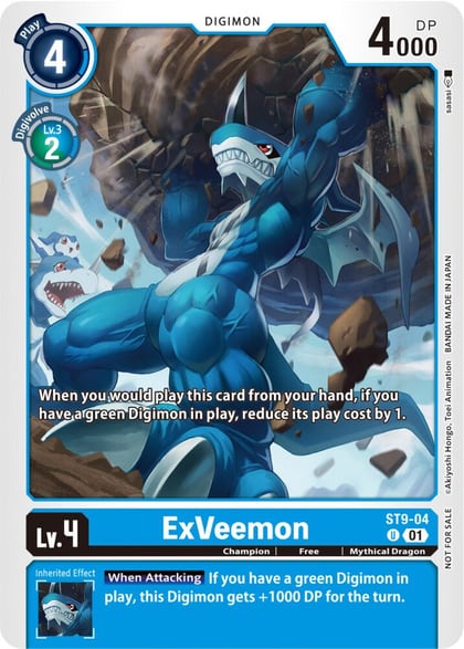 ExVeemon (ST9-04) (NYCC 2023 Demo Deck), Digimon Demo Deck Exclusive Cards ST9-04 U
