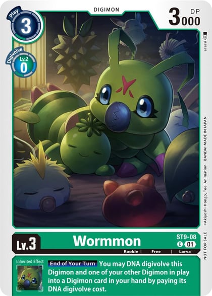 Wormmon (NYCC 2023 Demo Deck), Digimon Demo Deck Exclusive Cards ST9-08 C