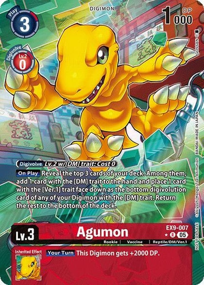 Agumon (Digital Monster Day Commemoration Event Winner), Digimon Promotion Cards EX9-007 R