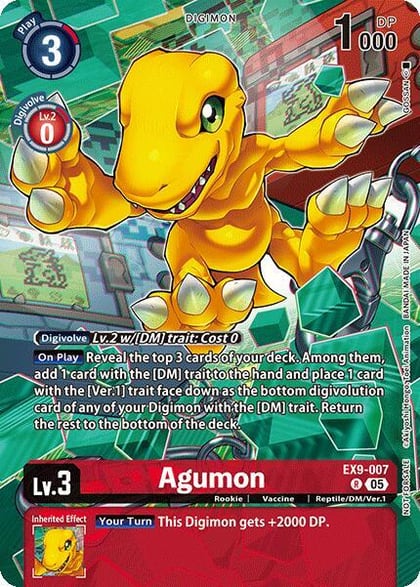 Agumon (Digital Monster Day Commemoration Event Participant), Digimon Promotion Cards EX9-007 R