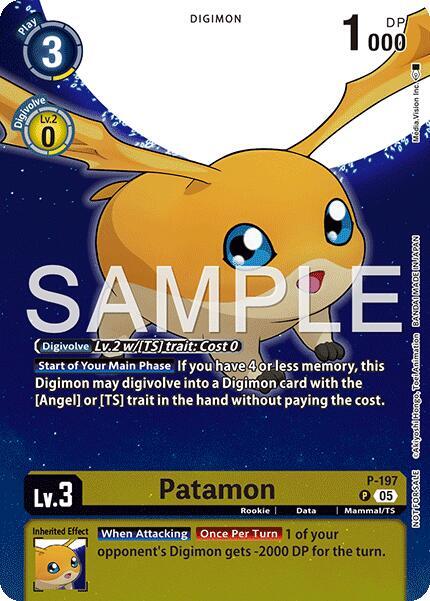 Patamon (Digimon Story: Time Stranger Promo Pack), Digimon Promotion Cards P - 197