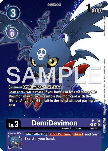 DemiDevimon (Digimon Story: Time Stranger Promo Pack), Digimon Promotion Cards P - 198