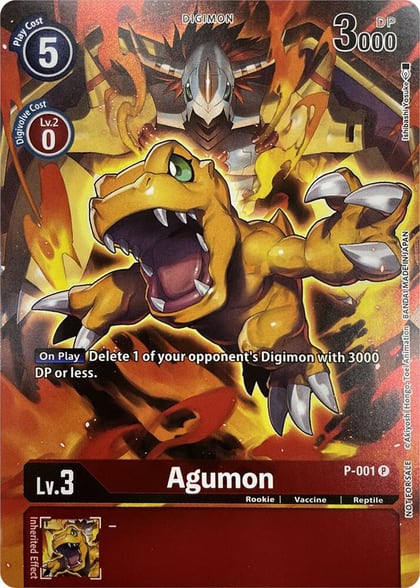 Agumon - P-001 (Tamer's Evolution Box 2), Digimon Promotion Cards P-001 P
