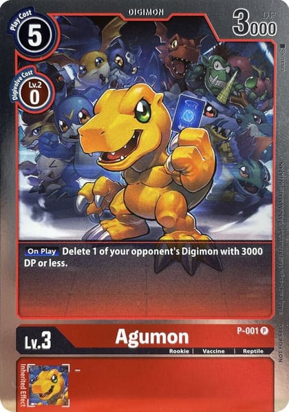 Agumon - P-001, Digimon Promotion Cards P-001 P
