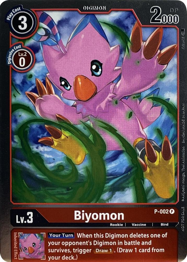 Biyomon - P-002, Digimon Promotion Cards P-002 P