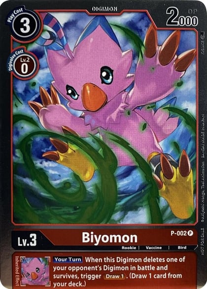Biyomon - P-002, Digimon Promotion Cards P-002 P