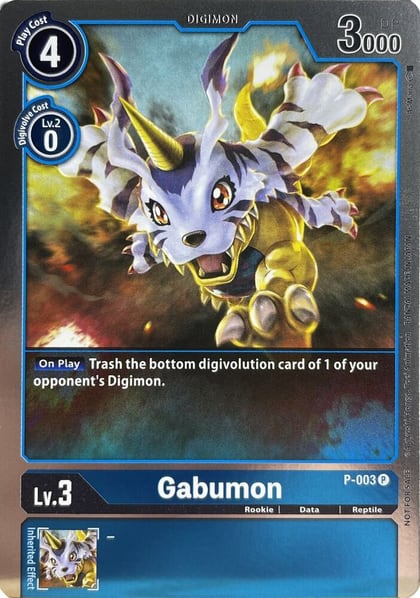 Gabumon - P-003, Digimon Promotion Cards P-003 P