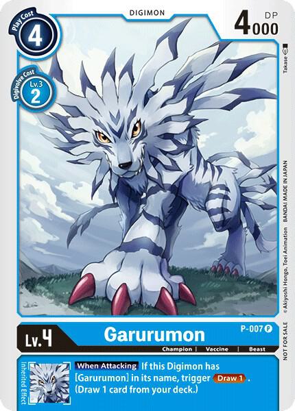 Garurumon - P-007, Digimon Promotion Cards P-007 P