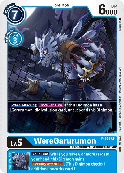 WereGarurumon - P-008, Digimon Promotion Cards P-008 P