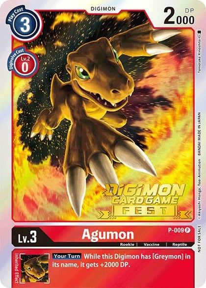 Agumon - P-009 (Digimon Card Game Fest 2022), Digimon Promotion Cards P-009 P
