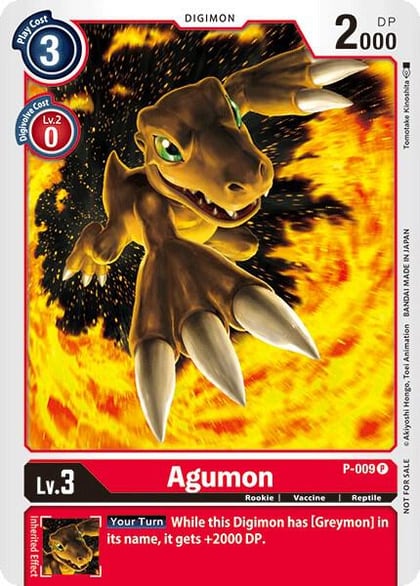 Agumon - P-009, Digimon Promotion Cards P-009 P