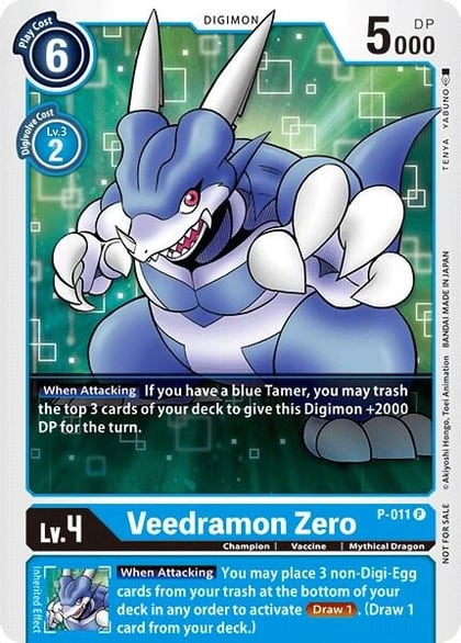 Veedramon Zero - P-011, Digimon Promotion Cards P-011 P