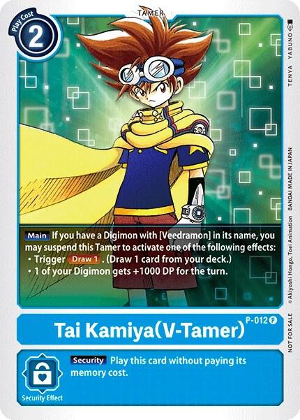 Tai Kamiya (V-Tamer) - P-012, Digimon Promotion Cards P-012 P