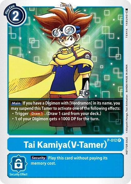 Tai Kamiya (V-Tamer) - P-012, Digimon Promotion Cards P-012 P