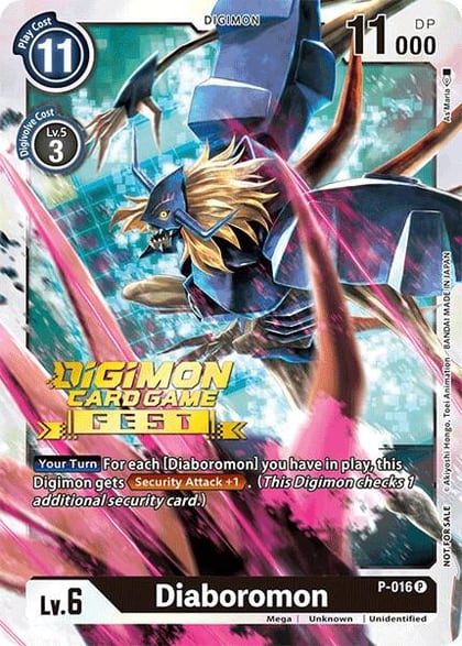 Diaboromon - P-016 (Digimon Card Game Fest 2022), Digimon Promotion Cards P-016 P
