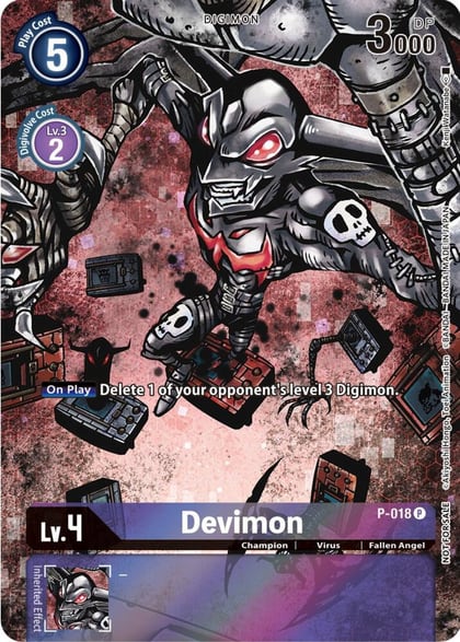 Devimon - P-018 (25th Special Memorial Pack), Digimon Promotion Cards P-018 P