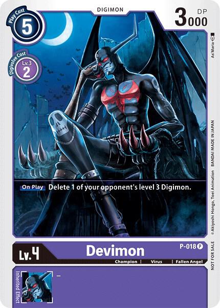 Devimon - P-018, Digimon Promotion Cards P-018 P