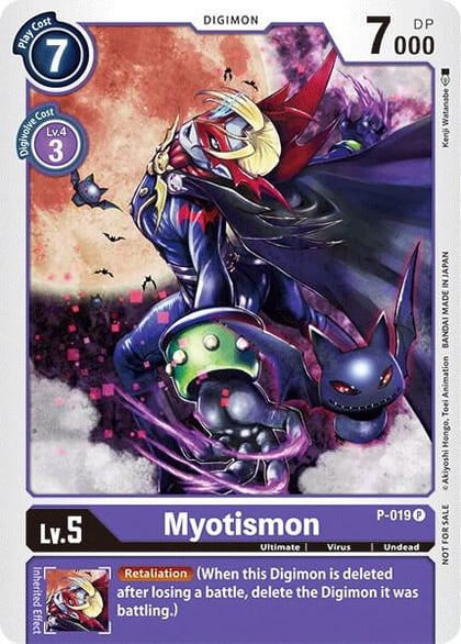 Myotismon - P-019, Digimon Promotion Cards P-019 P