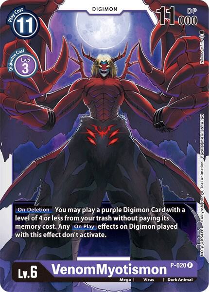 VenomMyotismon - P-020, Digimon Promotion Cards P-020 P