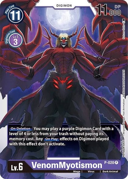 VenomMyotismon - P-020, Digimon Promotion Cards P-020 P