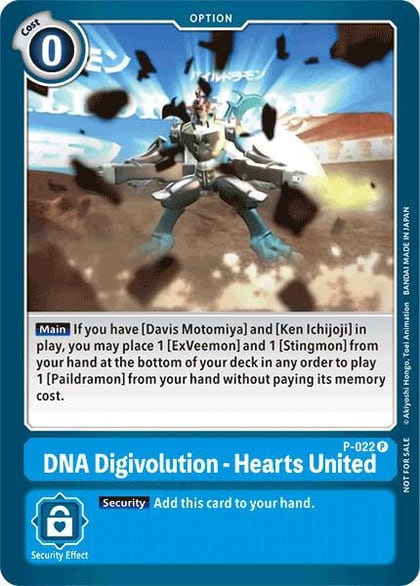 DNA Digivolution - Hearts United (Special Release Memorial Pack), Digimon Promotion Cards P-022 P