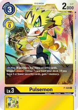 Pulsemon - P-028 (Double Diamond Pre-Release), Digimon Promotion Cards P-028 P