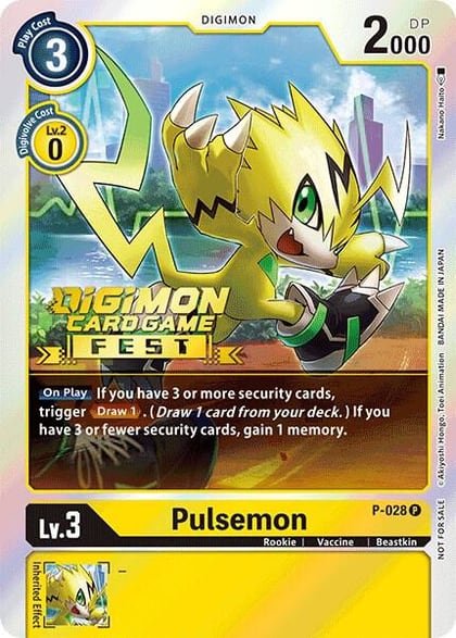 Pulsemon - P-028 (Digimon Card Game Fest 2022), Digimon Promotion Cards P-028 P