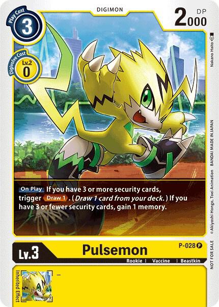 Pulsemon - P-028, Digimon Promotion Cards P-028 P
