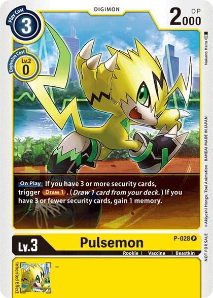 Pulsemon - P-028, Digimon Promotion Cards P-028 P