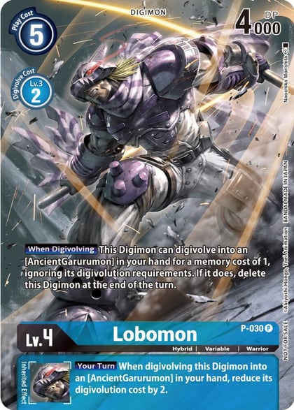 Lobomon - P-030 (2nd Anniversary Frontier Card), Digimon Promotion Cards P-030 P