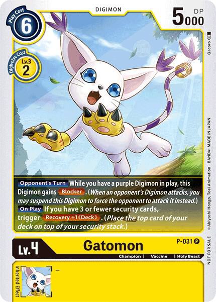 Gatomon - P-031, Digimon Promotion Cards P-031 P