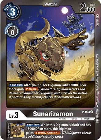 Sunarizamon (Gift Box 2022), Digimon Promotion Cards P-033 P