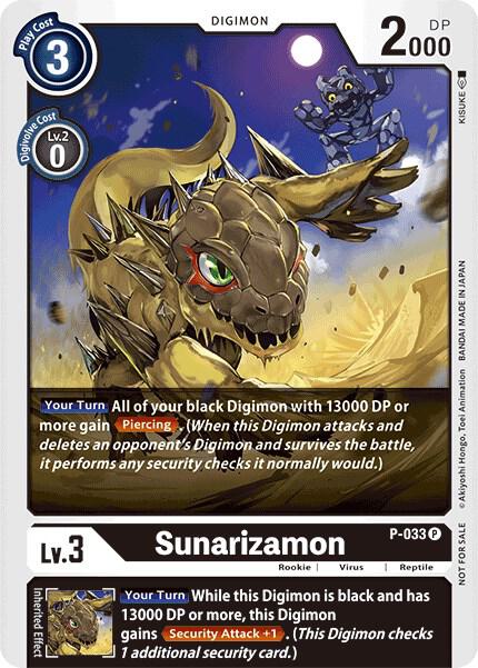 Sunarizamon - P-033 (Great Legend Power Up Pack), Digimon Promotion Cards P-033 P