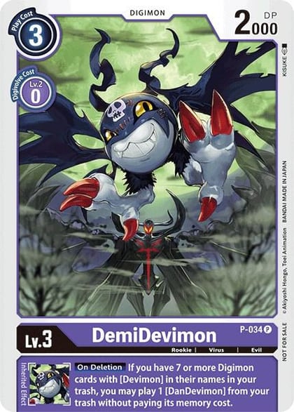 DemiDevimon - P-034, Digimon Promotion Cards P-034 P