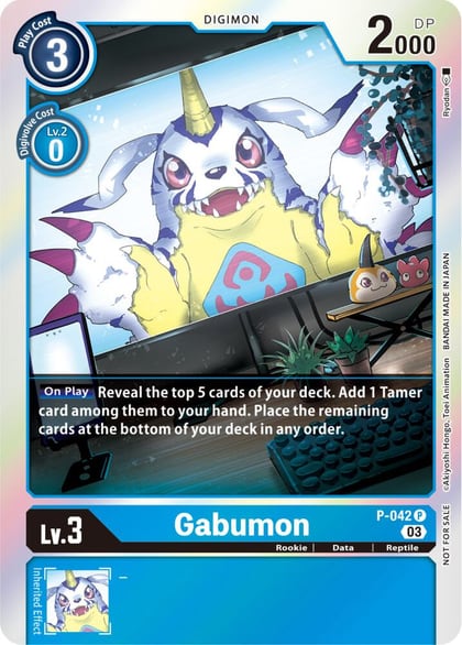 Gabumon (Winner Pack -Blast Ace-), Digimon Promotion Cards P-042 P