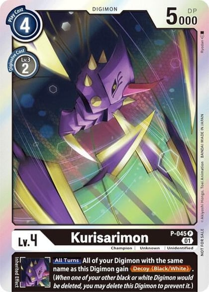 Kurisarimon, Digimon Promotion Cards P-045 P