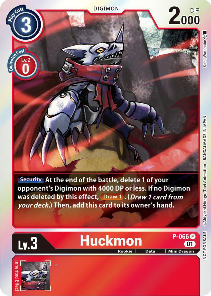 Huckmon - P-066 (Limited Card Pack), Digimon Promotion Cards P-066 P
